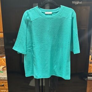 Zenana Outfitters Turquoise Knit Top